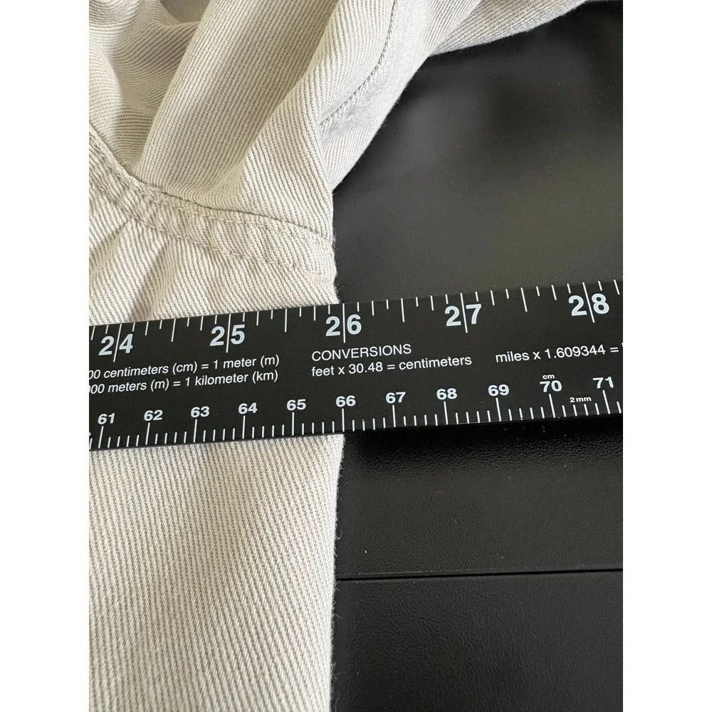 Orvis Mens 46T Cotton Field Jacket Leather Elbow Patches Khaki Tan Sport Coat